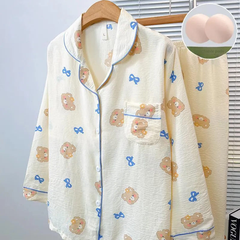 Sleeping Beauty Pajama Set Women's Yellow-4