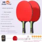 Five-Star 2 Pcs[Long Handle Shakehand Grip]with Original Racket Bag+13 Balls