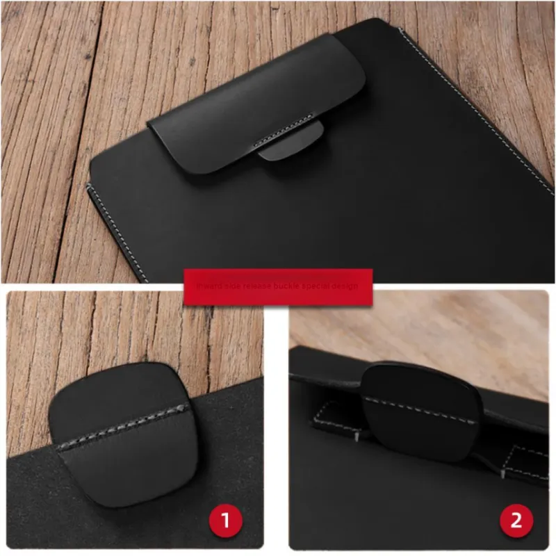TALLYWOOD Compatible With Huawei MateBook. Minimalist Style All Top Grain Cow Leather Notebook Shell Film-16