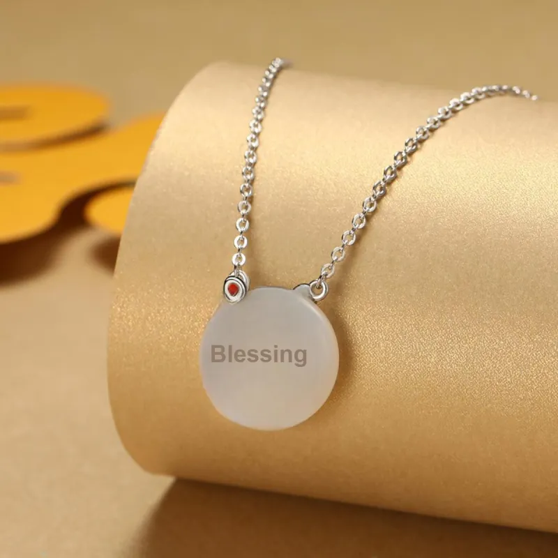 P&N S925 Silver Collarbone Chain Necklace Women's-5