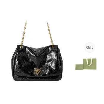 VANESSA HOGAN Cow Leather Shoulder Bag Women's Ecru/Black