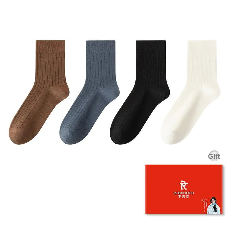 ROBINHOOD Mid Calf Socks Men's Box 4 Pack-4