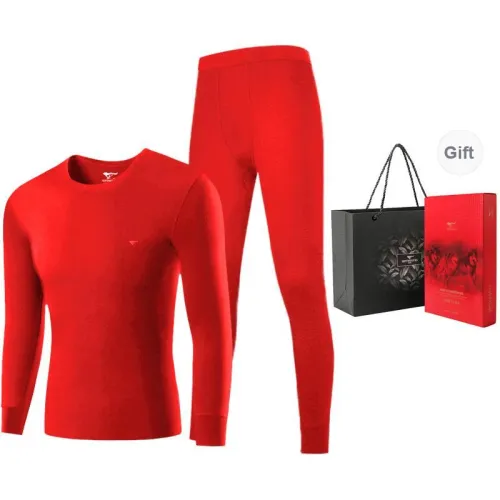SEPTWOLVES Thermal Set Men's Gift Box Set Red