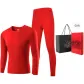 Men's Crew Neck Clothing Sets (Red) 100% cotton Antibacterial/Prosperity Celebration