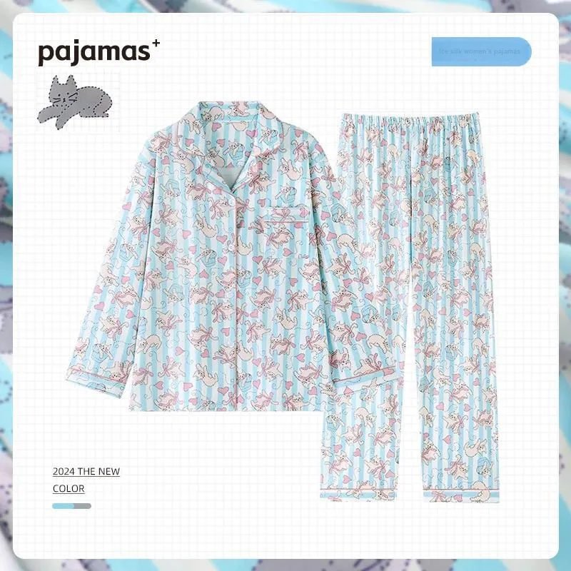 O'MESIK Pajama Set Women's Blue-1