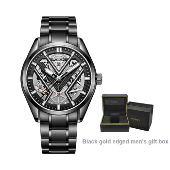ROSDN God Of War Series Automatic Mechanical Movement Watch Men's Watches Black Dial G2706