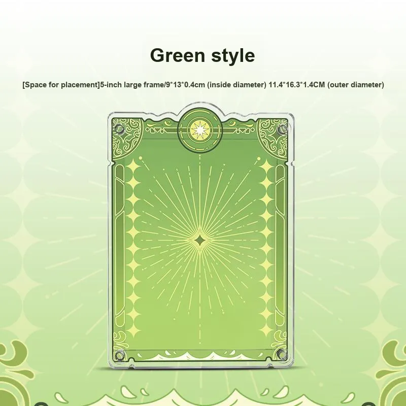 LIGHT YOUR BRICKS Le Yi Bao Compatible Guomei Anime Card Card Character Stand Acrylic Frame Protector Model Accessories-11