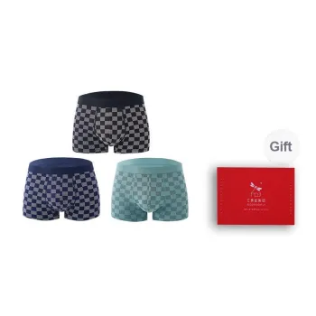 RED DRAGONFLY Cotton Panties Men's 3 Pack Gift Box Set