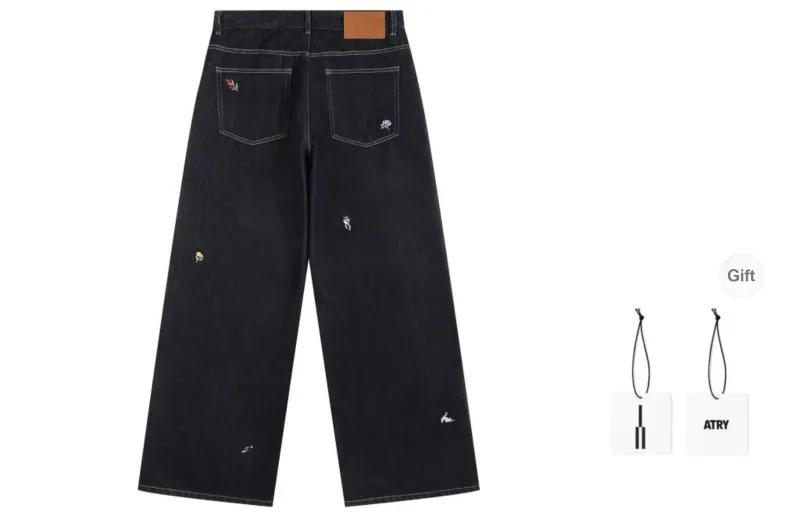 Atry Jeans Unisex Navy Blue-1