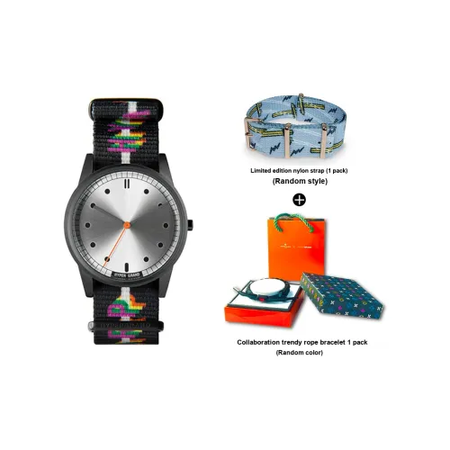 HYPERGRAND Watch Кварцевый механизм Нейлоновый ремешок Серебристый циферблат Унисекс NW018BIT