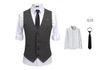 Dark Gray (Includes Shirt+Tie)