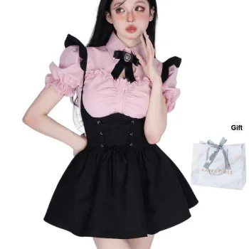 Cotton Gene Two Piece Skirt Sets Women's