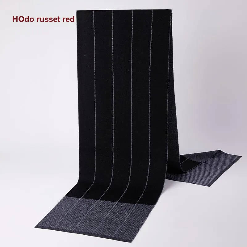 Red bean Knit Scarves Men-2
