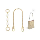 Gold-Tone Camellia Extender Chain+Decorative Chain 40cm