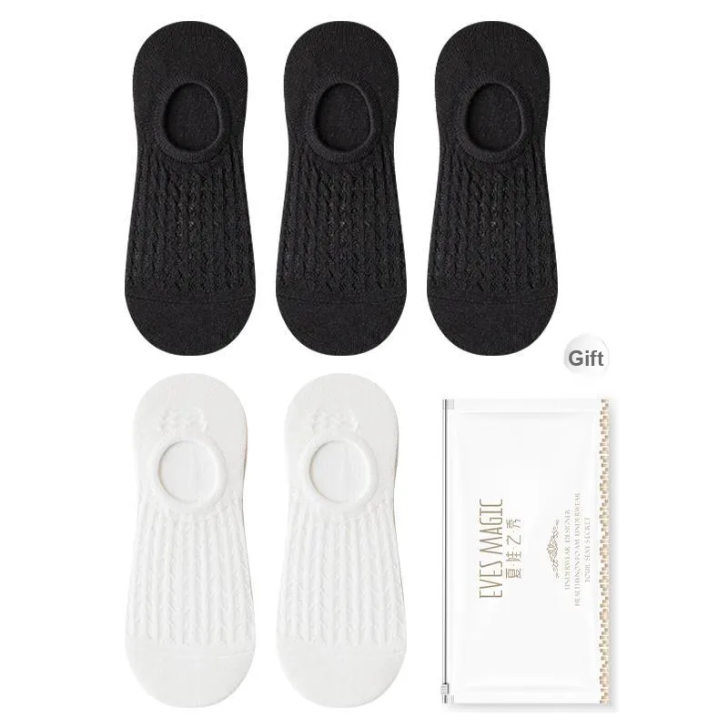 XIA.WA.ZHI.XIU No Show Socks Men's Shopping Bag 5 Pack-10