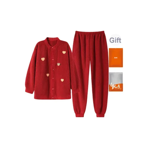 Удобный и освежающий комплект пижам мужского пола красный