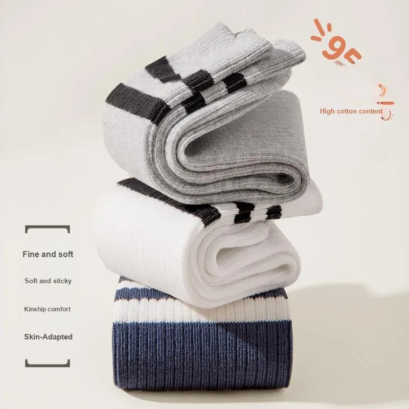 B&C.Room Mid Calf Socks Unisex 4 Pack-2