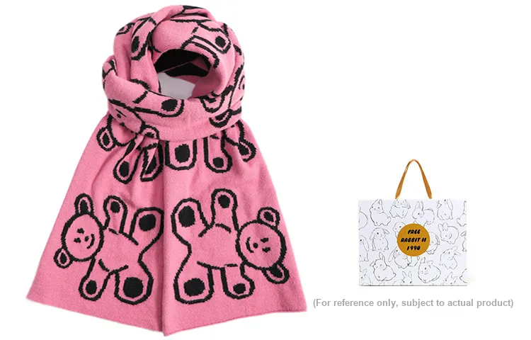 FREE RABBITⅡ Knit Scarves Unisex-12