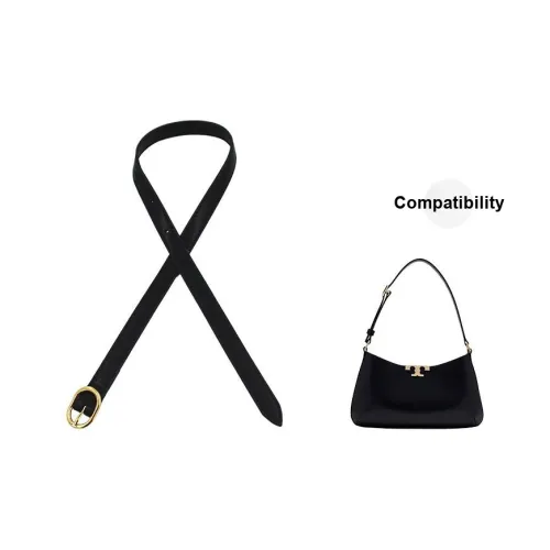 Сумка из коровьей кожи ремень женский черный