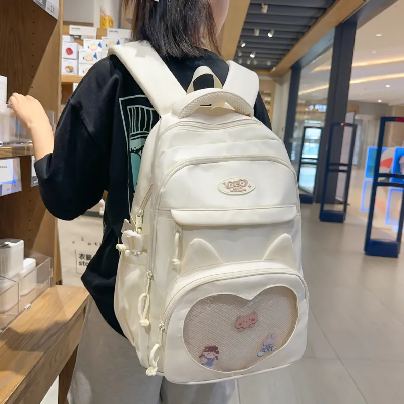 BAODIDAISHU Nylon Ita Bag Backpack Women's Multicolor-5