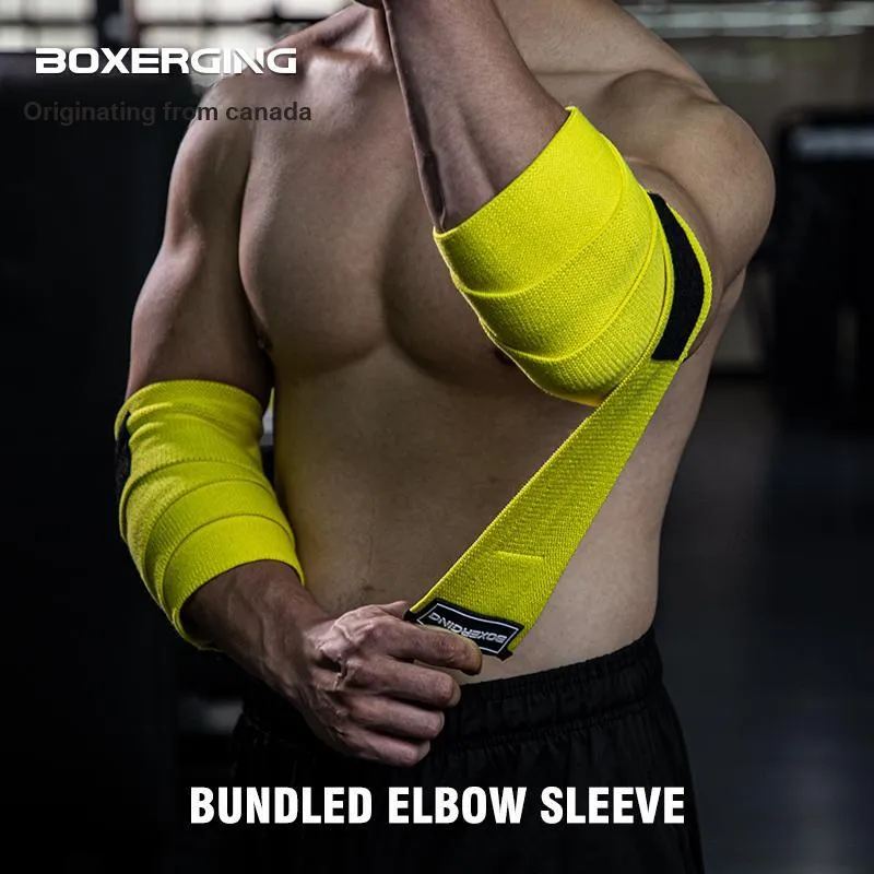 BOXERGING Elbow Pads Breathable Protective SML Cotton Polyester Elastane Blend Material Unisex-21