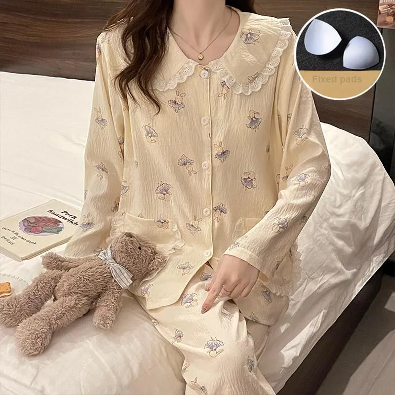 Ta Yan Pajama Set Women's Apricot-4
