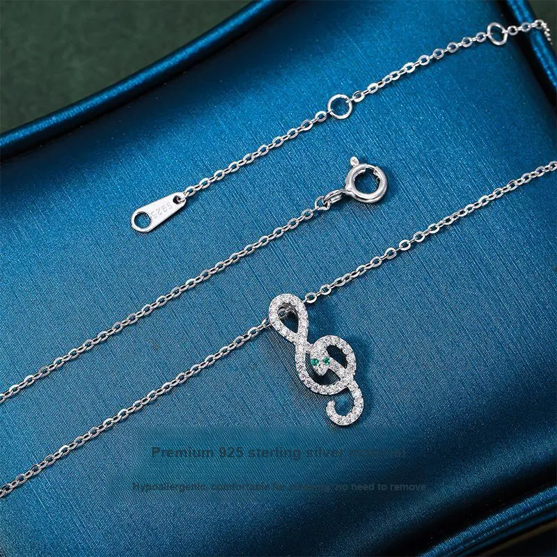 Vegetarian 925 Sterling Silver Necklaces Women's-2