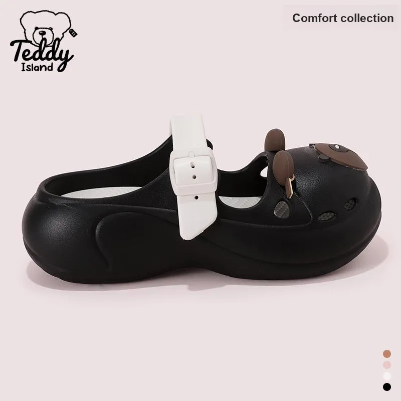 TEDDY ISLAND Beach Cute Clogs Slip Resistant Slippers For Women's-10