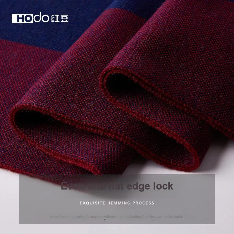 Red bean Knit Scarves Men-11