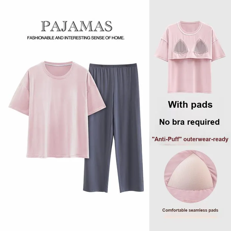 The Story Of The Flower Season Pajama Set Women's Pink-2