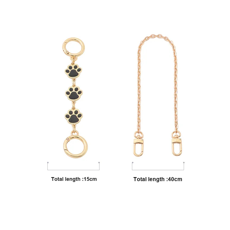 Gloya Metal Bag Accessory Women's Gold Tone/White-15