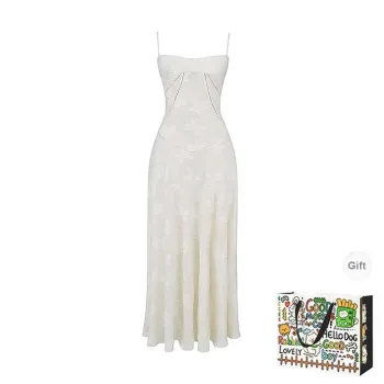 ZVJH Slip Dresses Women's White Shopping Bag