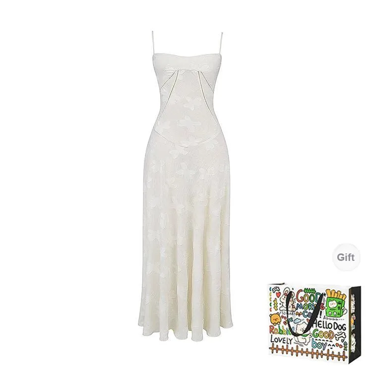ZVJH Slip Dresses Women's White Shopping Bag-0