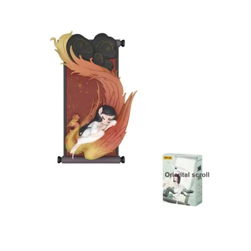 52TOYS Сон Oriental Drawing Scroll Китайский стиль Мода Игрушка Слепые Коробки Один Mystery Коробка Целая Коробка 8 шт