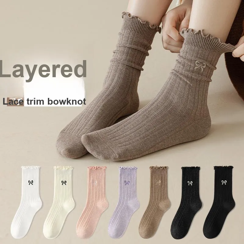 Lan Miao Mid-Calf Socks Women's 7 Pack-3