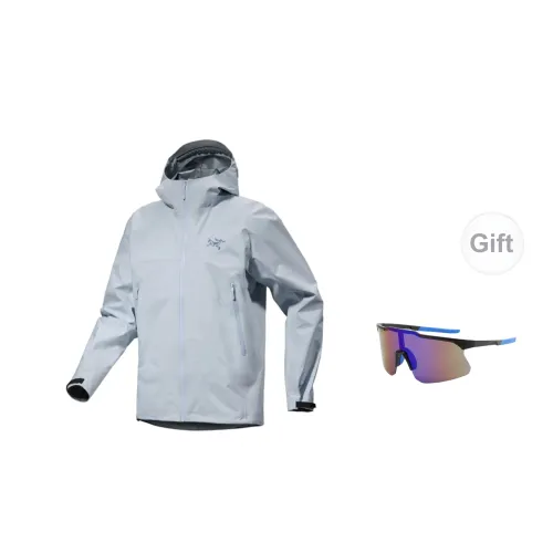 Arcteryx Beta Series Windbreaker Jackets Men Dawn Blue+Glasses