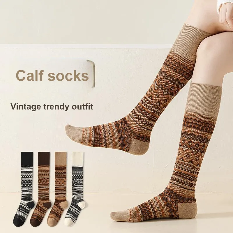 Lan Miao Knee High Socks Women's Combo Set-2