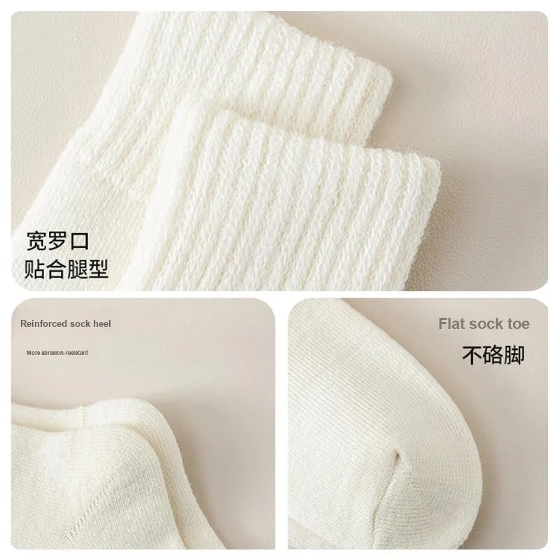 MIIOW Mid Calf Socks Women's 4 Pack-25
