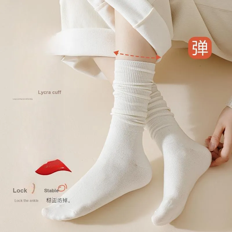 MIIOW Trend Party Series Mid Calf Socks Women's Shopping Bag 5 Pack-4