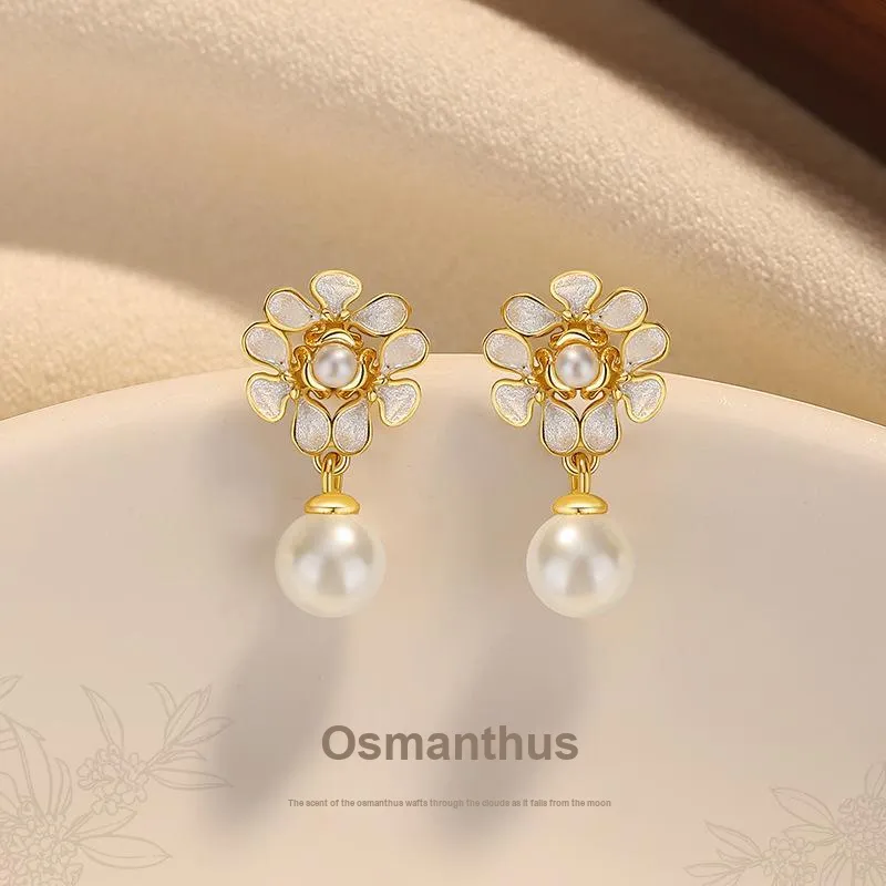YINGNIXINDONG 925 Sterling Silver Stud Earrings Women's-19