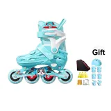 Glaze Blue+Helmet Protective Gear+Shoulder Bag+Wheel Lock+Gift Pack