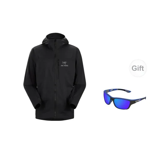 Arcteryx Squamish Windbreaker Jackets Men Black - Includes Glasses