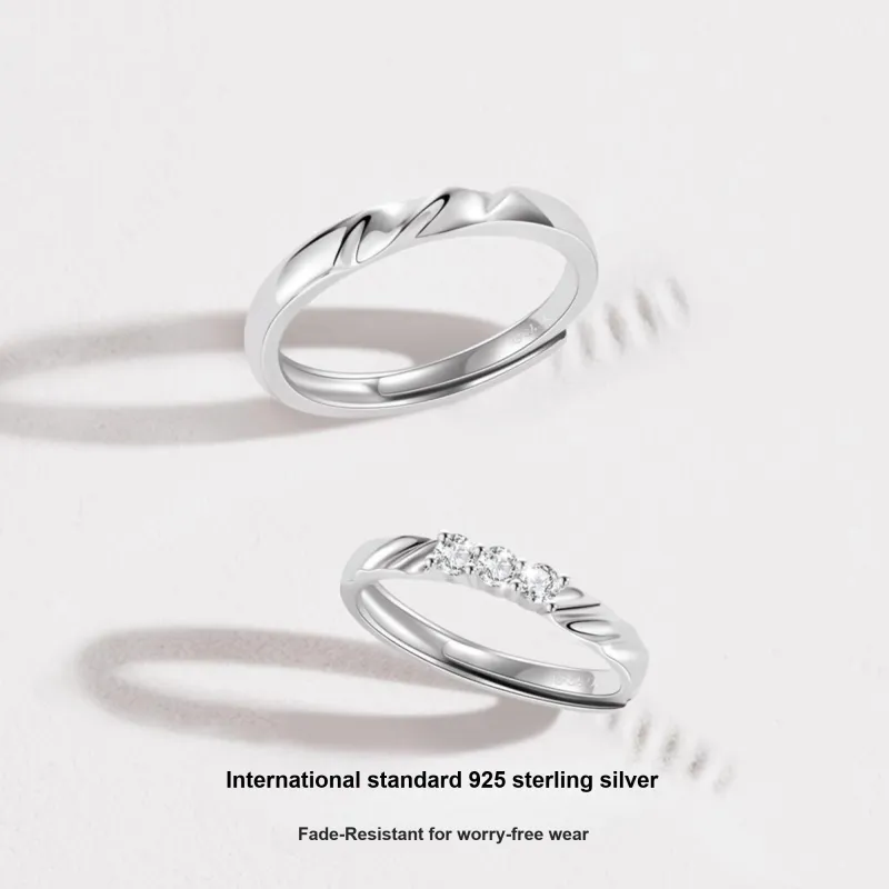 ZHENJIUJIU Silver 925 Rings Unisex-1