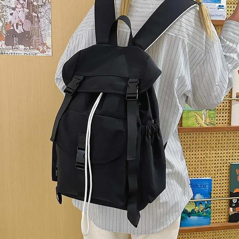 Yalu Nylon Backpack Regular Unisex Green/Khaki/Gray/Black-23