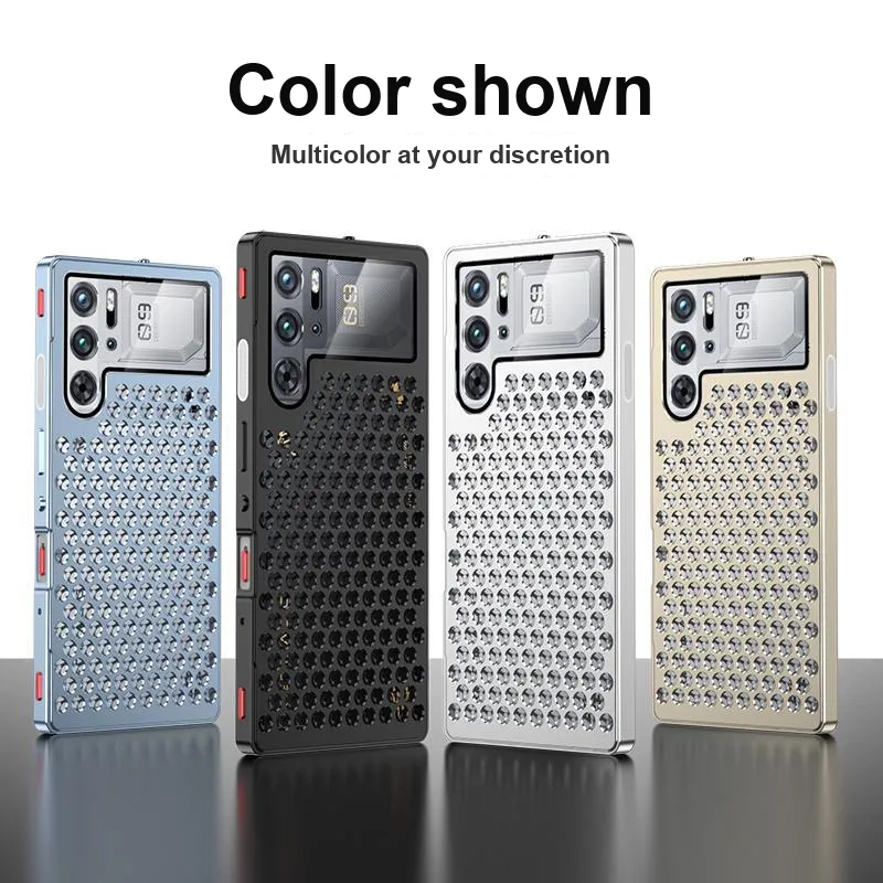 Record Star Metal Frame Aluminum Alloy Protective Cover Phone Cases Compatibility With REDMAGIC 10 Pro Business Formal-3