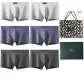 6 Pieces Box Included (2 Light Gray+2 Medium Gray+2 Iron Gray) 100% cotton Antibacterial Breathable/Shopping Bag Included