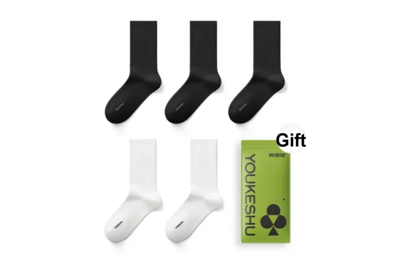 YOUKESHU Unisex Mid Calf Socks-50