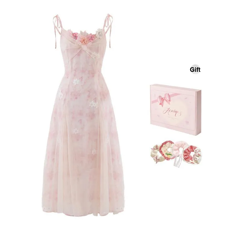 ACAINES Slip Dress Women's Cherry Blossom Pink