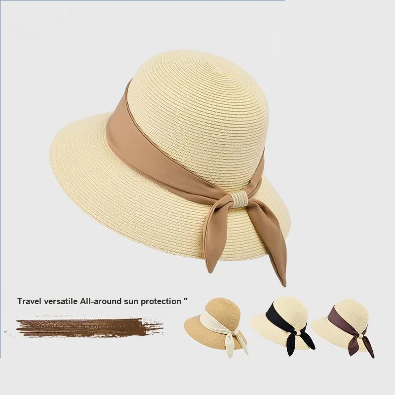 Ai Jiawei Paper Reed Bucket Hats Women's-1