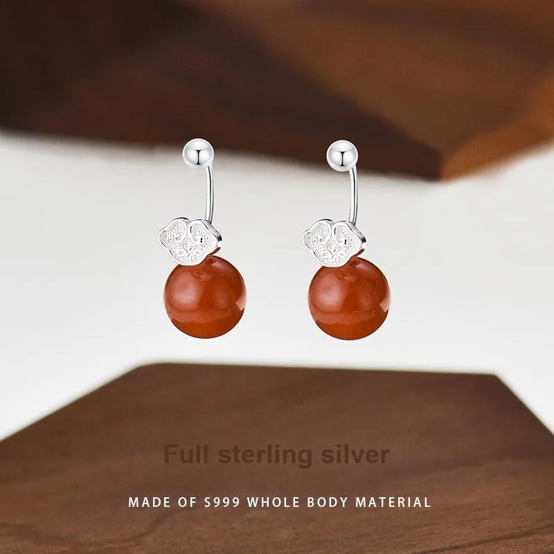 ZWU S999 Fine Silver Earrings Unisex-2